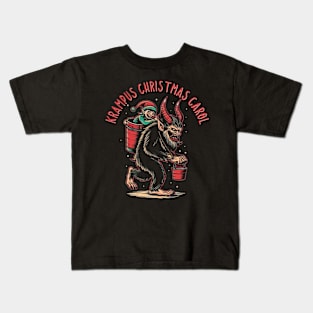 Krampus Christmas Carol Kids T-Shirt